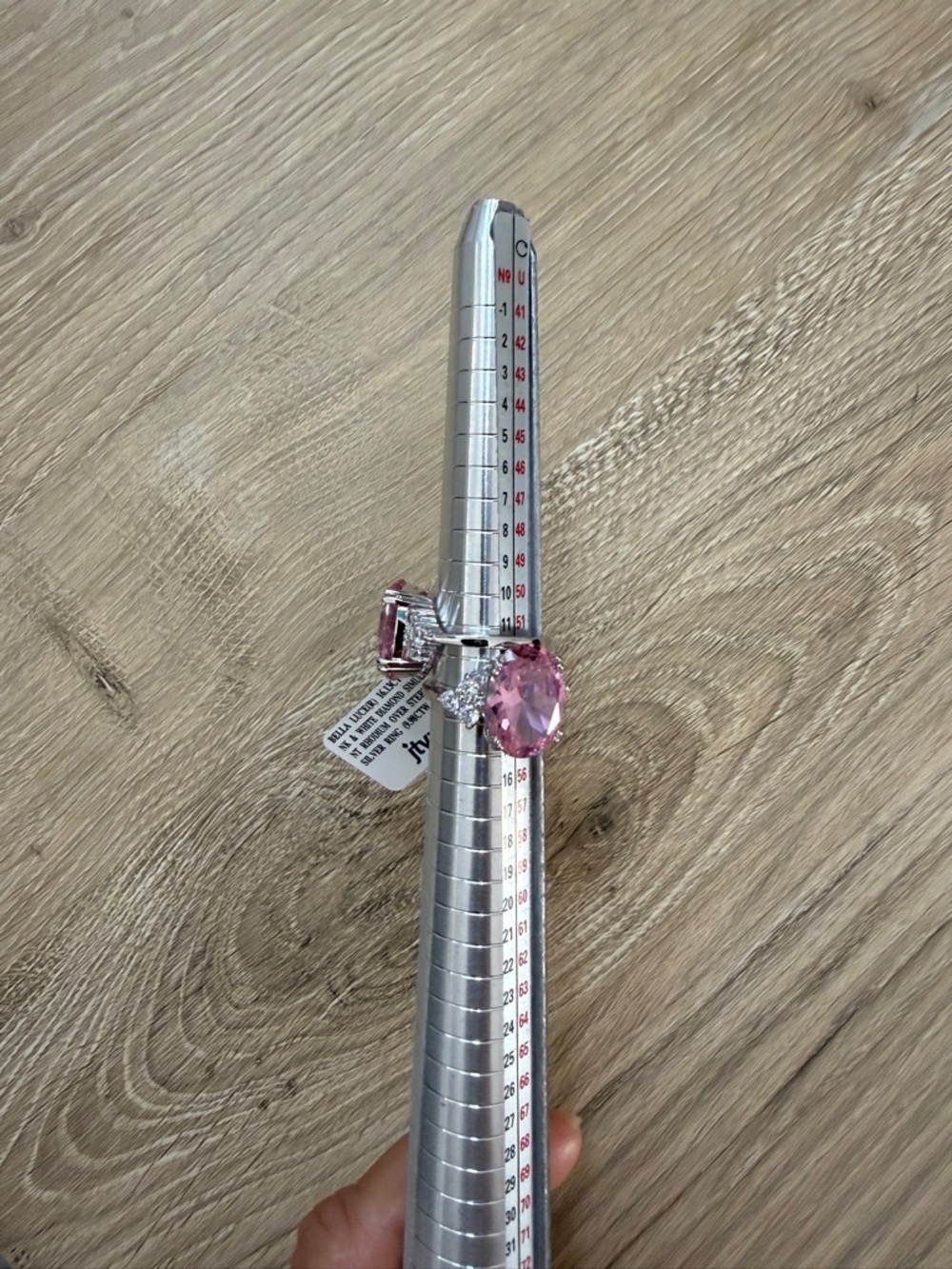 JTV Bella Luce 16.13 CTW Pink & White Diamond Simulant Rhodium over Sterling-NWT - Picture 5 of 11
